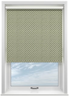 Land & Shore Dawn (Blackout), Green - Roller Blind